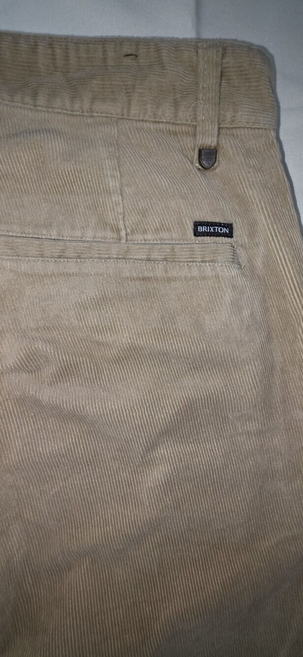 Brixton Corduroy Choice Regular Fit 30x32 Brown Men's Pants  SKU 199 - Picture 6 of 6